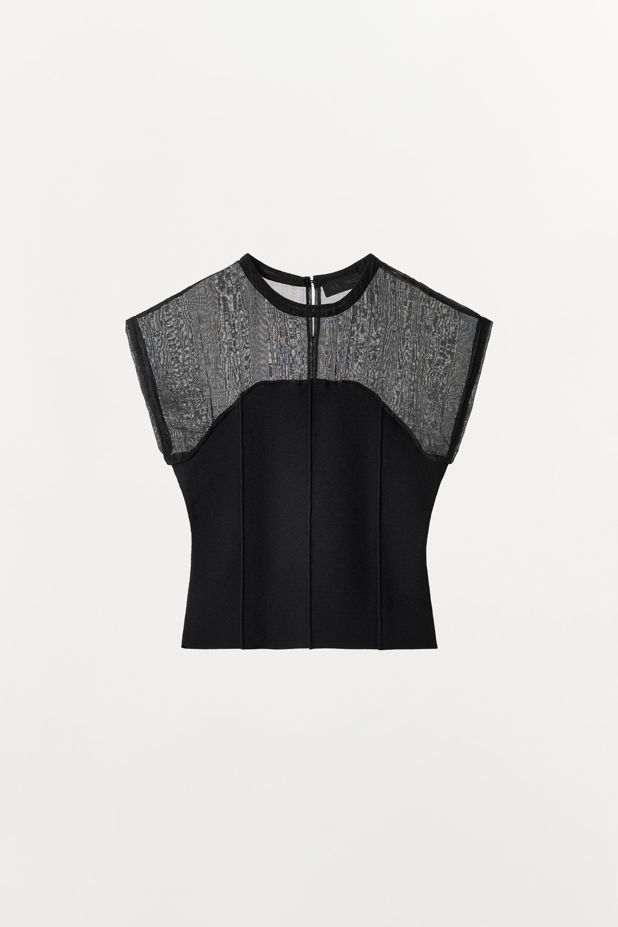 COMBINATION KNIT TOP